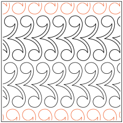 Pink Paisley - Border - Pantograph