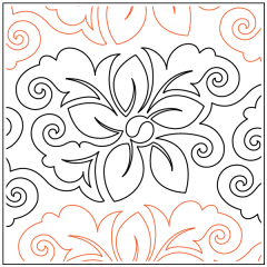 Plumeria Garden - Border - Pantograph