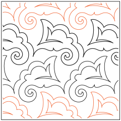 Plumeria Garden - Sashing - Pantograph