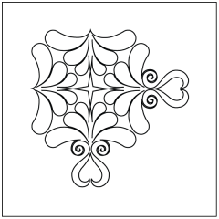 Top Heart - Irish Chain Block - Corner