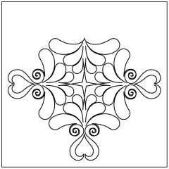 Top Heart - Irish Chain Block - Edge