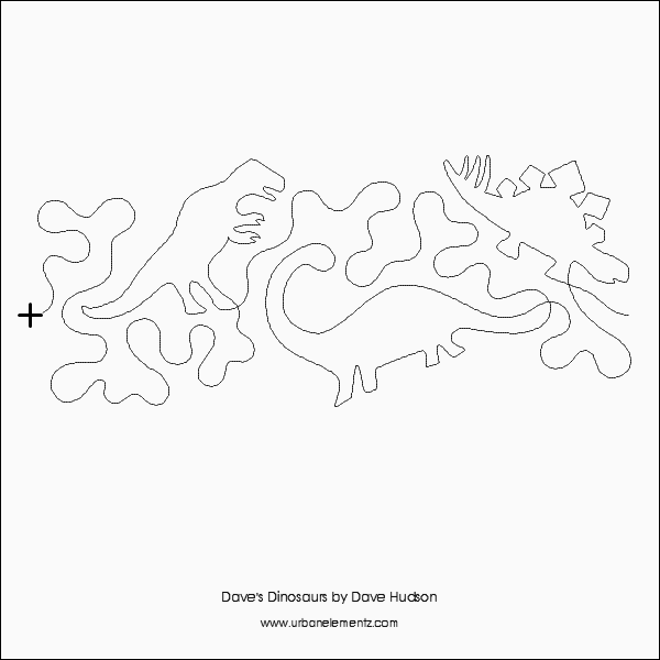 dave-s-dinosaurs-pantograph for Free Printable Pantographs For Longarm Quilting Pdf Dave's Dinosaurs - Pantograph for Free Printable Pantographs For Longarm Quilting Pdf