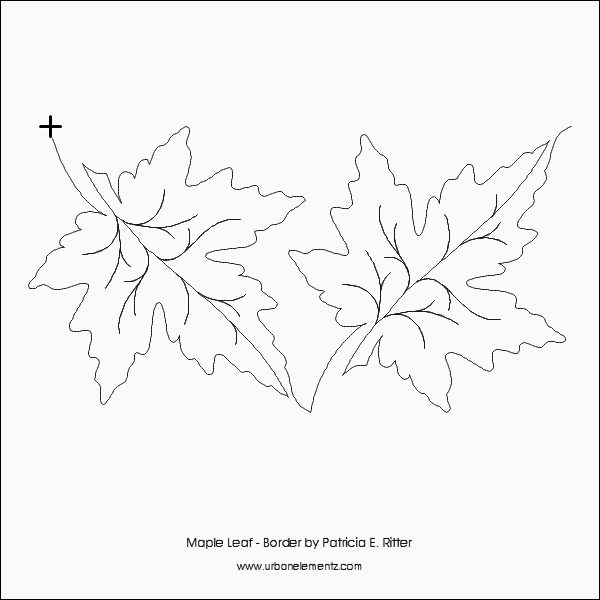 black outline maple leaf