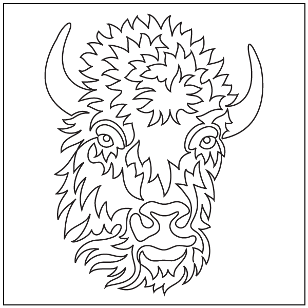 Bison Head - Motif