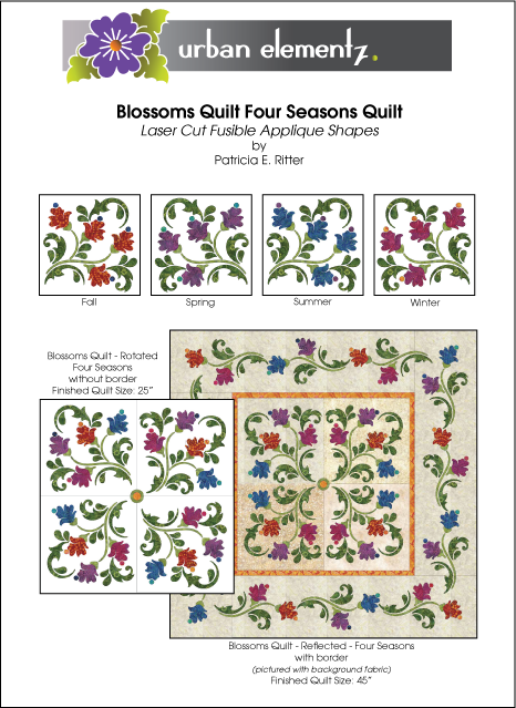 Blossoms - Applique Quilt Pattern