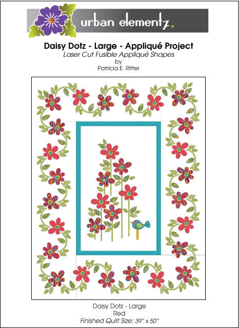 Daisy Dotz Quilt - Large - Applique Pattern