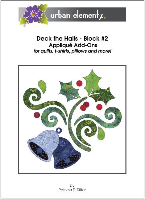 Deck the Halls Block #2 - Applique Add On Pattern