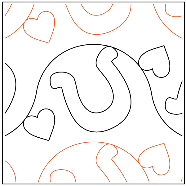 Horseshoes N Hearts - Border